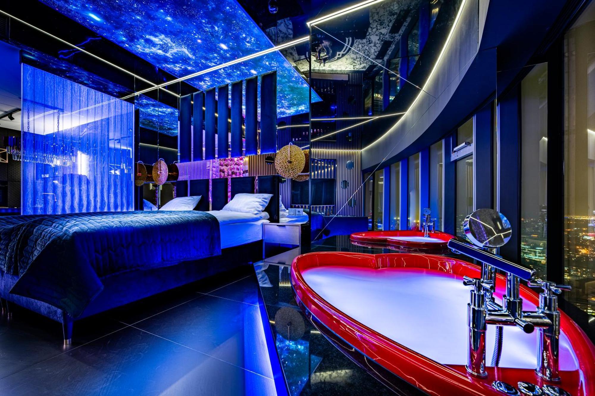 Apartamenty Sky Tower Z Jakuzzi Przy Oknie Wroclaw Ngoại thất bức ảnh